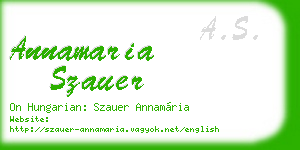 annamaria szauer business card