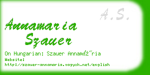 annamaria szauer business card